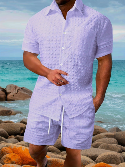 Summer Men's Shirts Suit Printing Outdoor